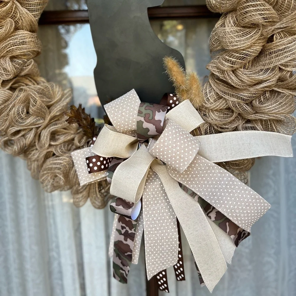 NWOT Rustic Deer Wreath